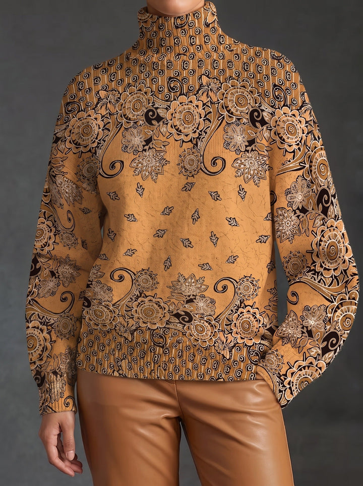Ottavia | Turtleneck à Motif Paisley