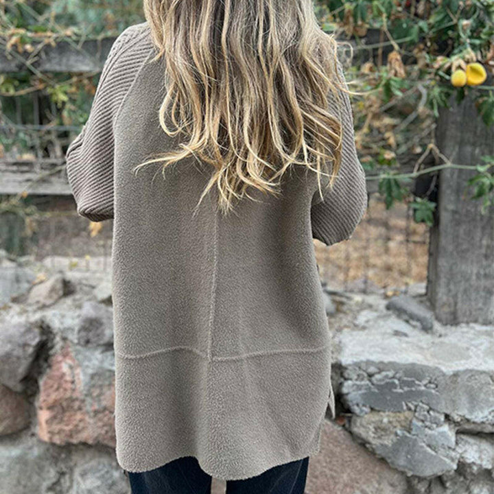 Rosanna | Manteau Croisé avec Manches en Maille