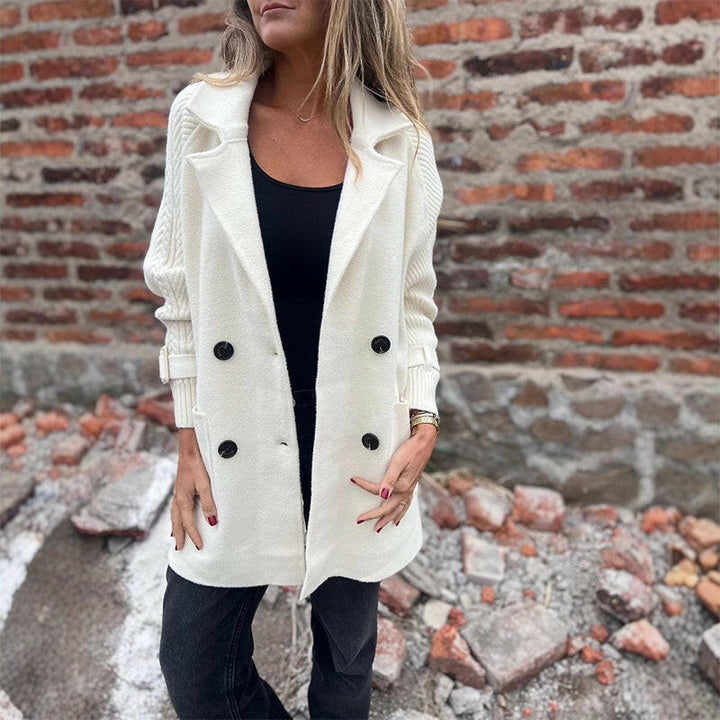 Rosanna | Manteau Croisé avec Manches en Maille
