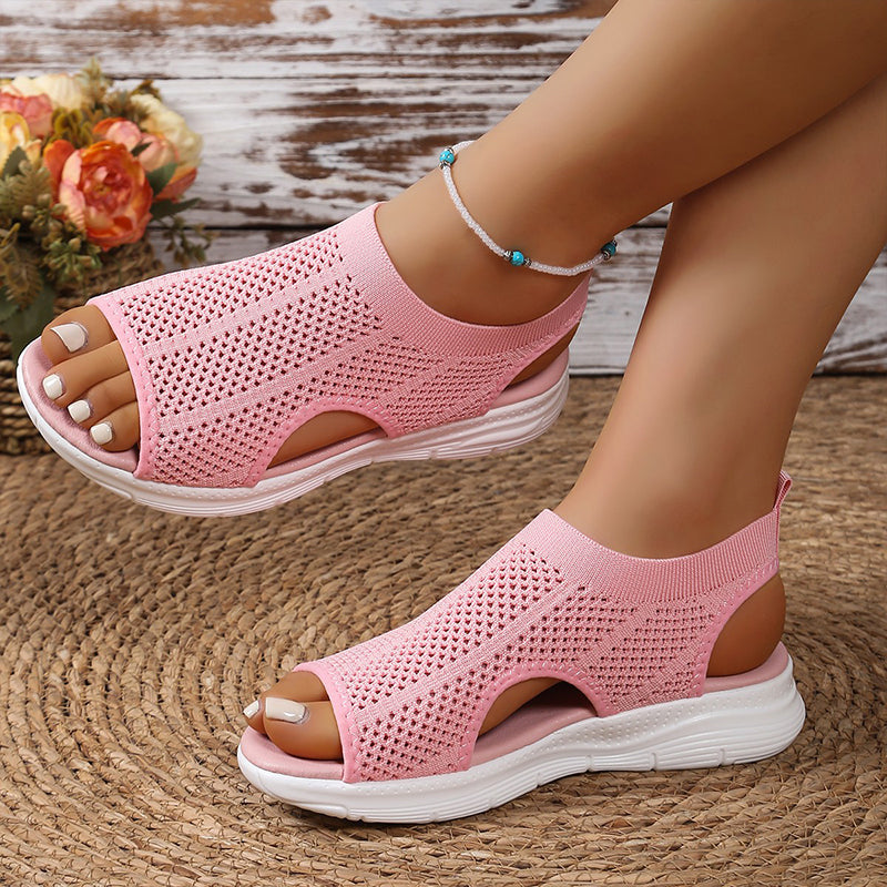 Soffice | Sandales en maille ajourée