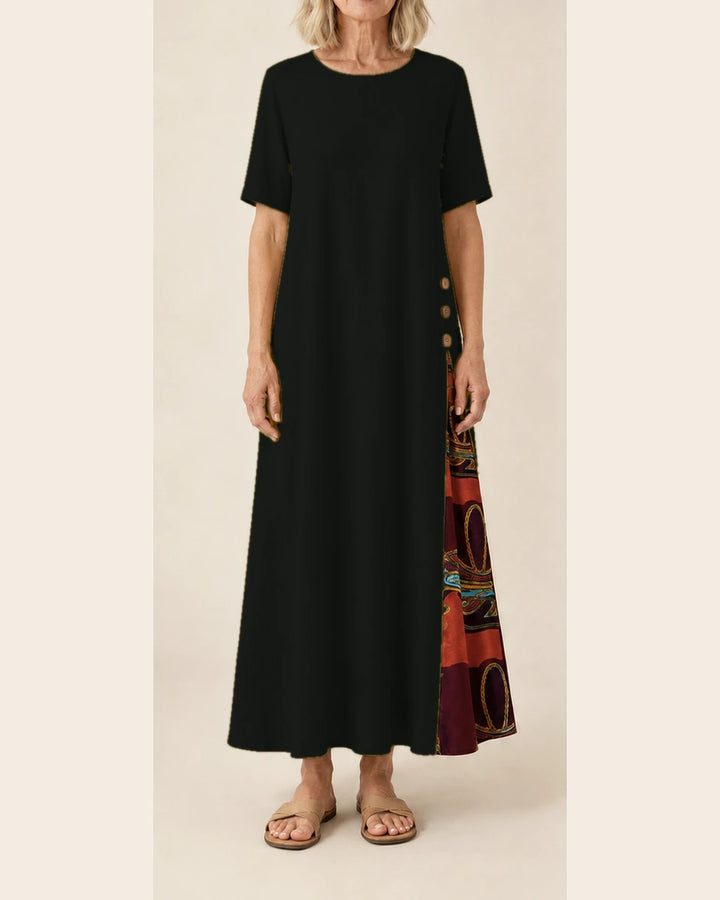 Robe Maurene noir – vue de face